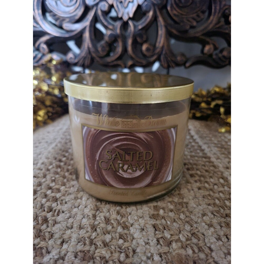 White Barn Salted Caramel 3-wick Candle